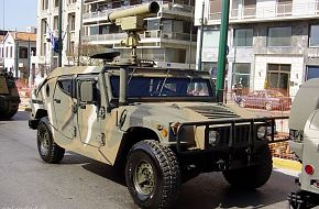 AT-14 Kornet mounded in a Hummer. Hellenic Army