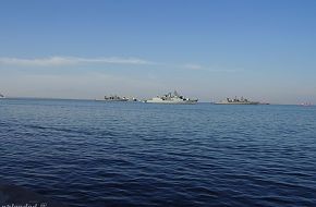Hellenic Navy Frigates in Thessaloniki Port during "OXI" day