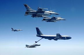 F-16's, KC-135R, F-4E Terminator