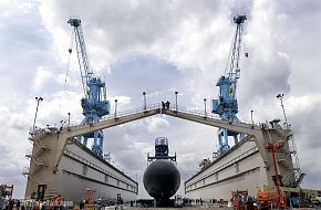 launch of Texas (SSN 775) - nuclear-powered submarine - US Navy