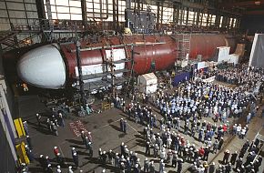 Construction of Texas (SSN 775) - nuclear-powered submarine - US Navy