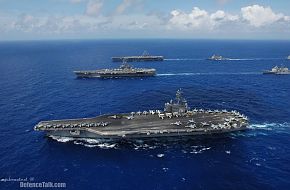 US Navy Aircraft Carriers - Valiant Shield 2006.