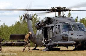HH-60 Pave Hawk during a combat search and rescue mission for exercise Nort