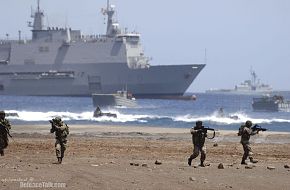 Spanish troops landing - Steadfast Jaguar, NRF Exercise