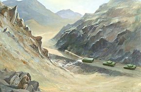 Soviet Mobile Laser in Afghanistan - Military Weapons Art