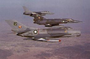 F-16A,F-6 farmer,Mirage-5 aircraft from SSC