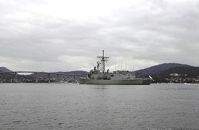 HMAS Newcastle FFG06 at Royal Hobart Regatta Feb 2007