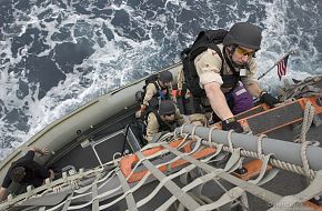 VBSS drill - US, Indian Navy Exercise
