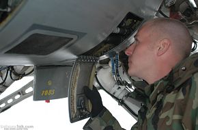 Preflight inspections on an F-16 - US Air Force Exercise