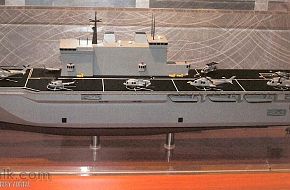 Model of 4th new LPD for the Italian Navy (Fincantieri)