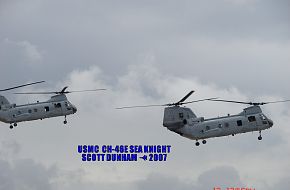 USMC CH-46E Sea Knight Helicopter MAGTF