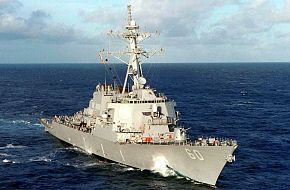 Guided missile destroyer USS Hamilton DDG 60 - US Navy