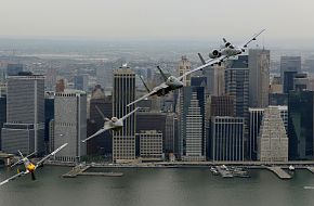 F-15E Heritage Flight over New York