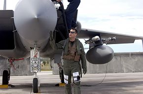 F-15 pre-flight inspection