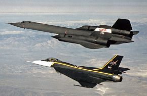 NASA SR-71 and F-16XL Test Aircraft