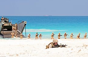 Marines and Sailors assigned to the 22nd MEU