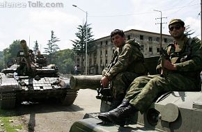 Russian troops, in Zugdidi