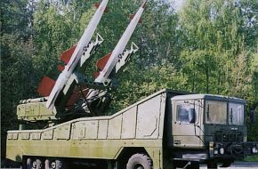 S-200 launch vehicle, with 5V27DE missiles