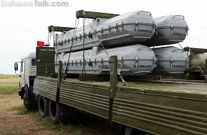 Buk-M1 missiles on transporter