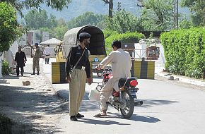 Security check post in Abbottabad