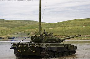 T-90A river crossing