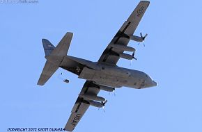 USAF C-130 Hercules Paratrooper Drop