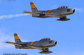 USAF F-86 Sabre Horsemen Flight Demonstration Team