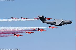 RAF Red Arrows & Airbus A400M Atlas
