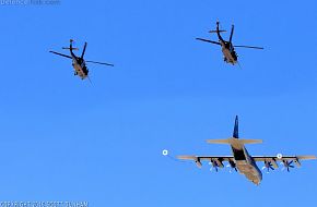 USAF HC-130J Combat King II Tanker and HH-60 Pave Hawk Helicopter
