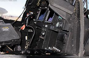 US Army AH-64D Apache Cockpit Pilots Station