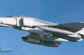 F-4E-2020 Terminator loaded with a Popeye 1 AGM and data-link pod