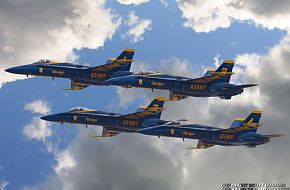 US Navy Blue Angels F/A-18 Hornet Fighter