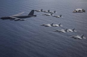 B-52 Bomber from Barksdale Air Force over South China Sea