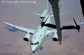 Australia's first Wedgetail AWACS undergoing air to air refuelling trials i