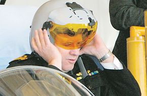 The first Joint Helmet Mounted Cueing System fitted to a RAAF Hornet.
