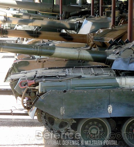 A collection of all the various tanks in service with the Army