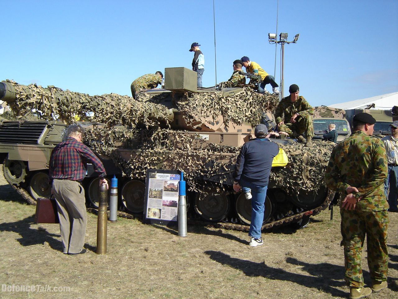 A Leopard AS1 MBT at Avalon Airshow
