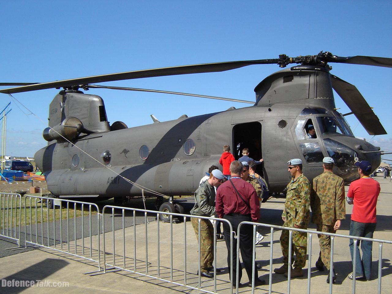 An Australian Army CH-47D Chinook at Avalon Airshow