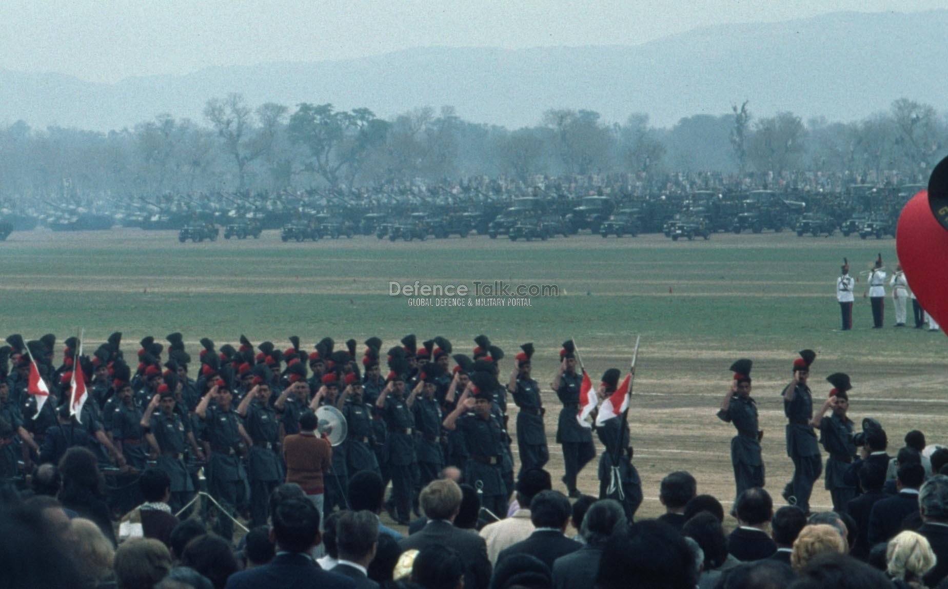 Army body guards - Pak National Day Parade, March 1976