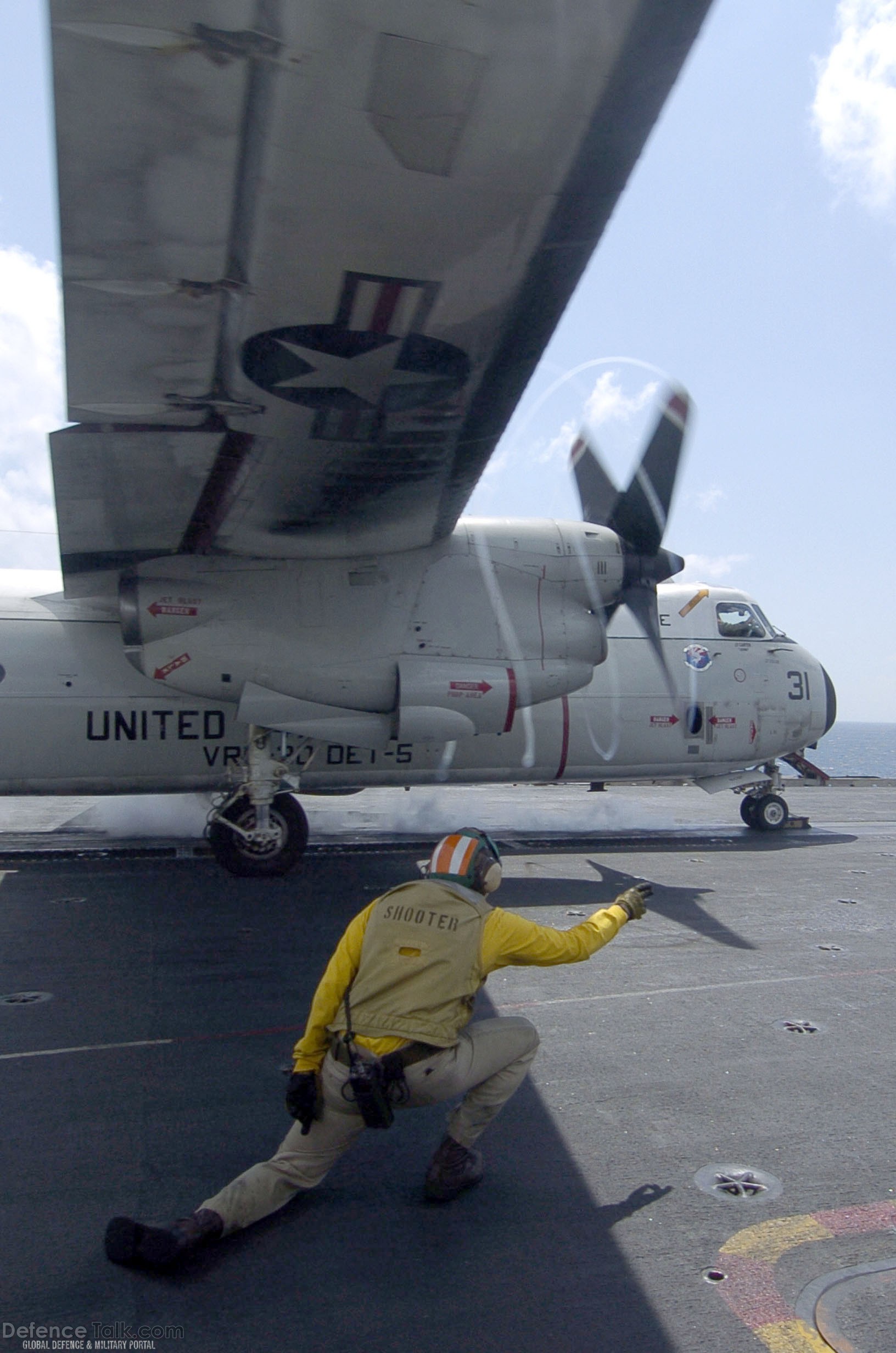 Flight Deck of USS Kitty Hawk (CV 63) Aircraft Carrier - US Navy
