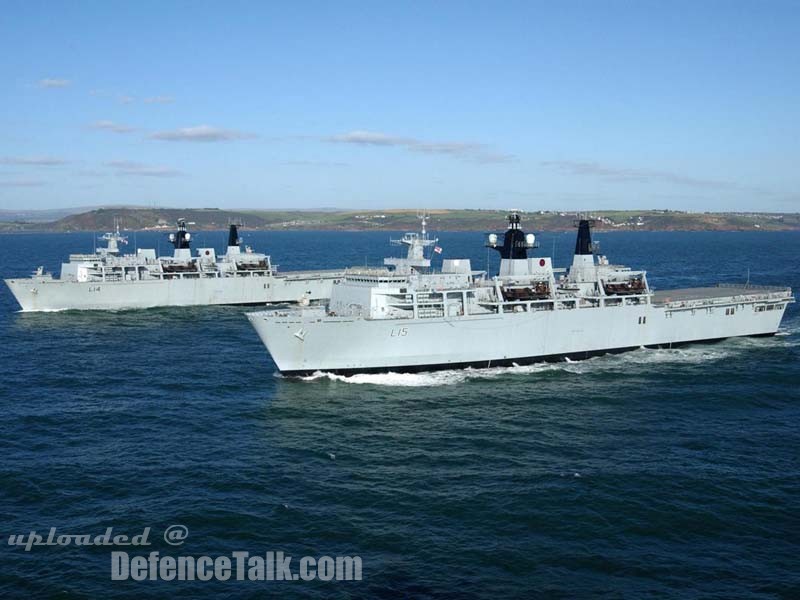 HMS Albion L14 and HMS Bulwark L15