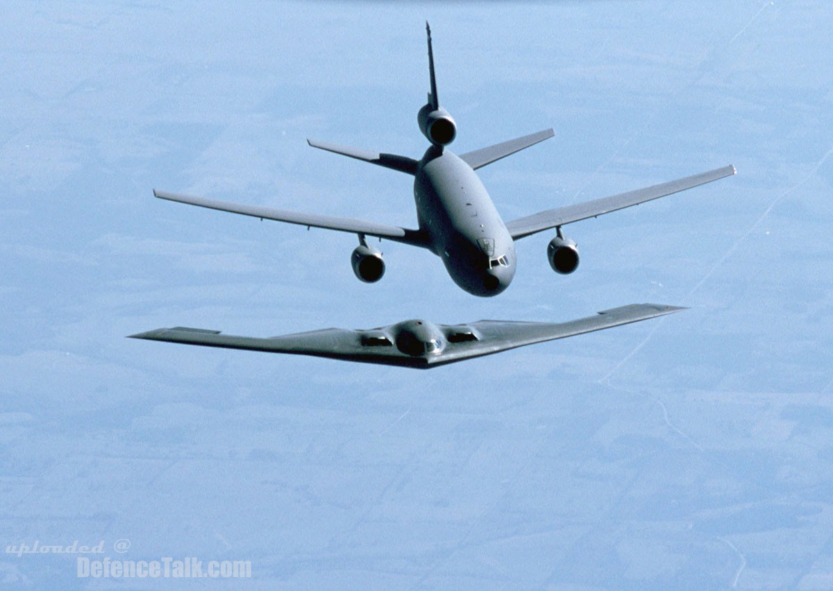 KC-10A Extender and B-2 Bomber - US Air Force