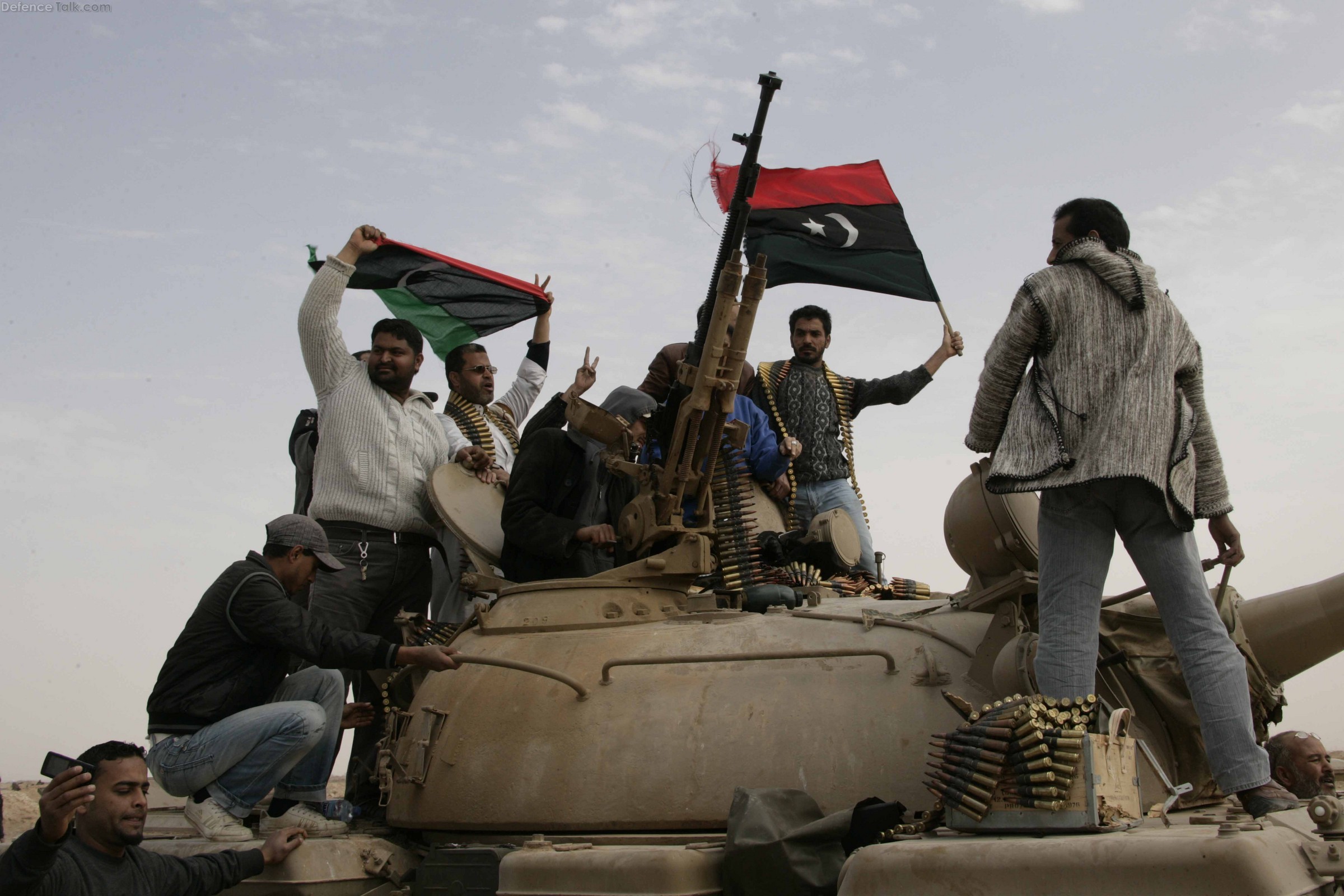 Libya army tank captured