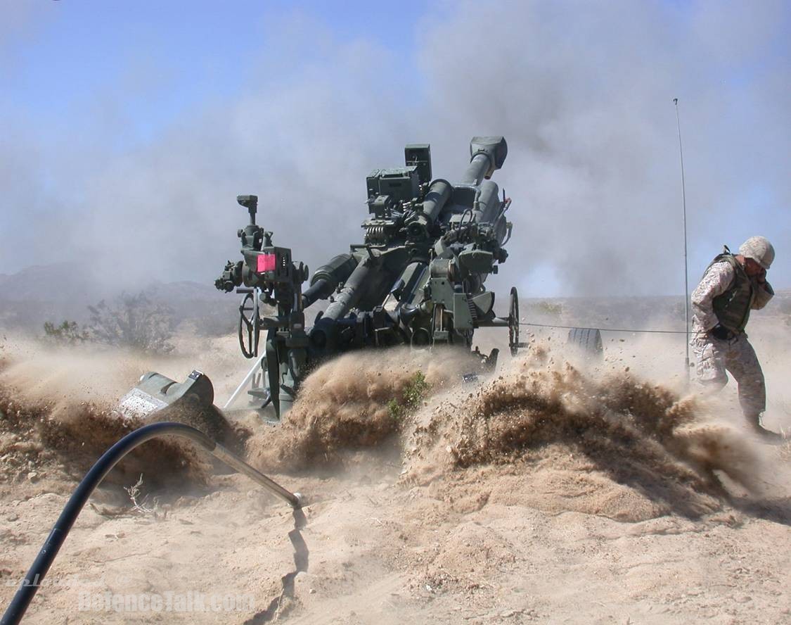 M777 Artillery Firing
