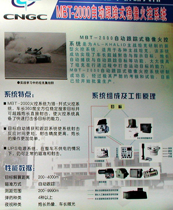 MBT2000 fire control system(used in AL-KHALID)