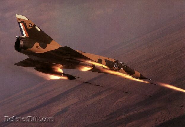 Mirage 5 firing rockets