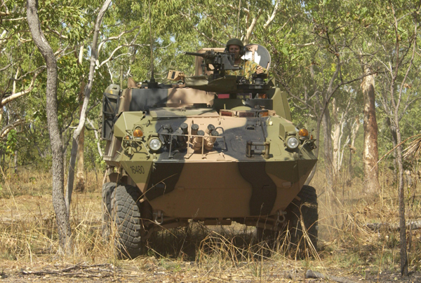 One of Australia's new Type 2 ASLAV PC's (Personel Carrier).