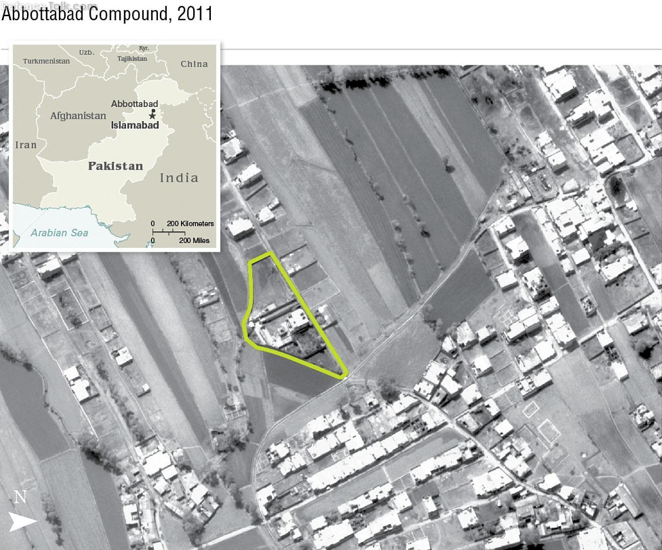 Osama bin Laden Compound Satellite View