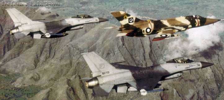 PAF A-5 and F-16s