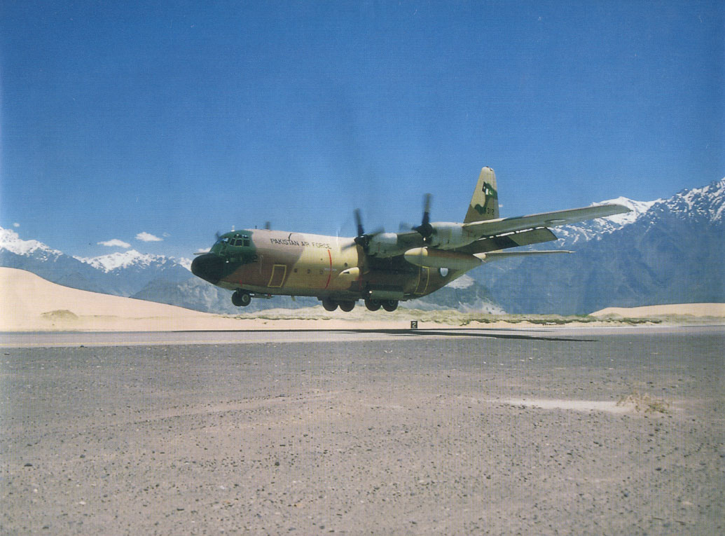 PAF C-130 landing
